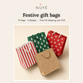 Festive Gift Bags with Handles – 10 Pack