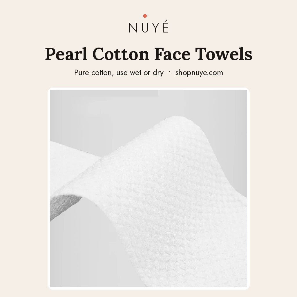 Pearl cotton face towels, view 1
