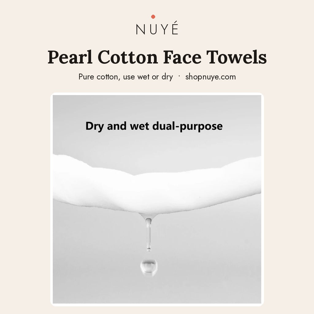 Pearl cotton face towels, view 2