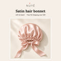 Satin Hair Bonnet with Tie Band