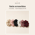 Satin Scrunchies – 6 Pack