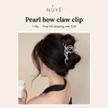 Pearl Bow Claw Clip