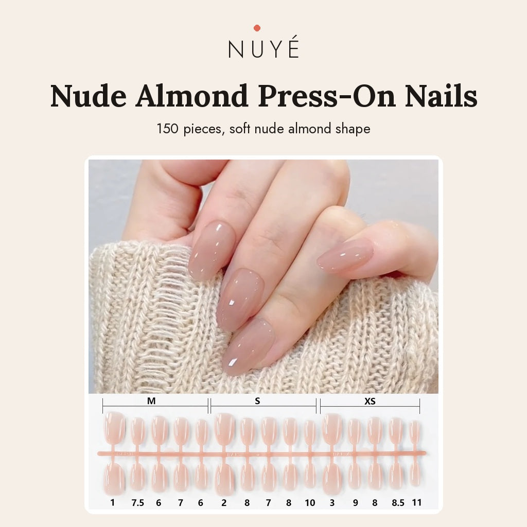 Nude Almond Press-On Nails - NUYÉ poster