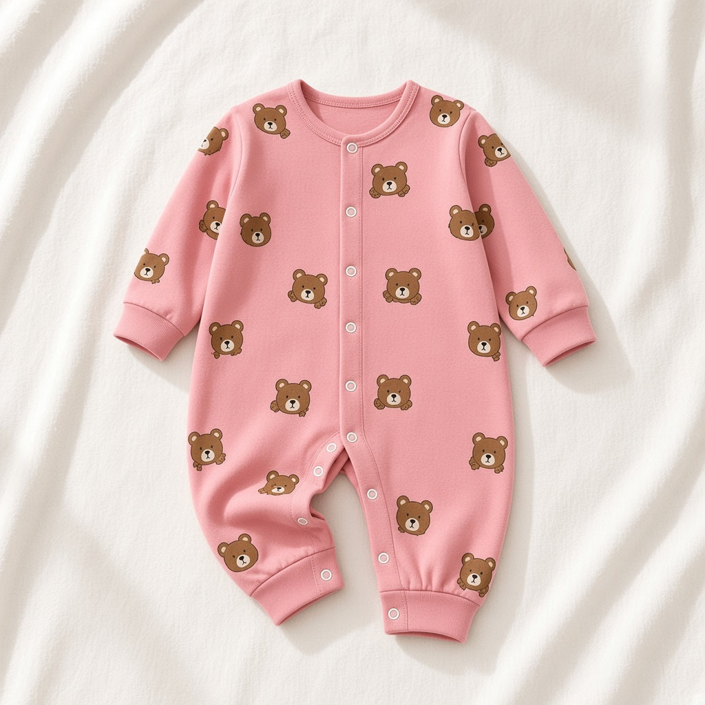 Cotton Baby Romper – flatlay