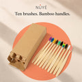 Bamboo Toothbrushes – 10 Pack