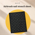 Airbrush Nail Stencil Sheet – 24 Designs