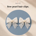 Bow Pearl Hair Clips – 2 Pack