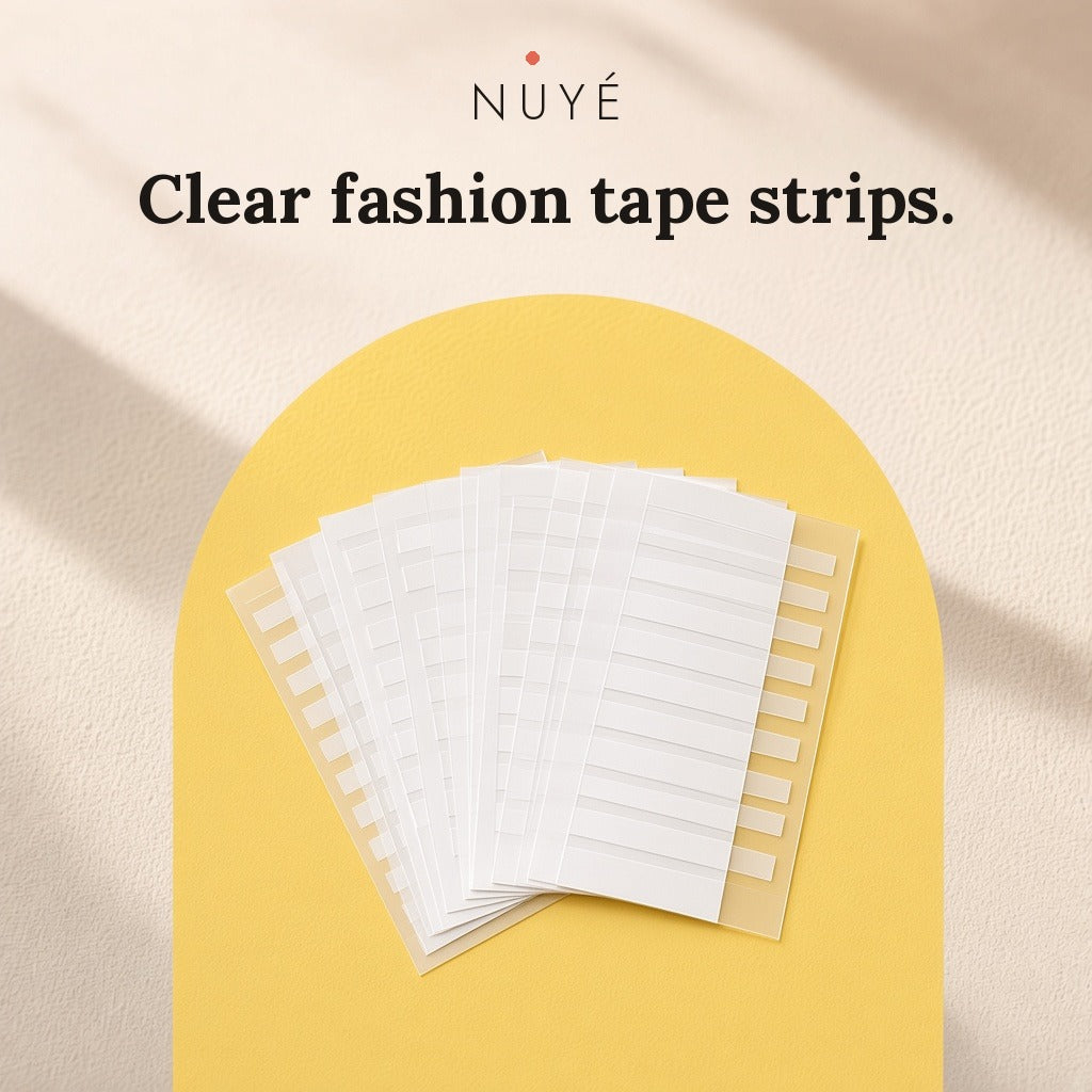 Clear Fashion Tape Strips – 36 Pack