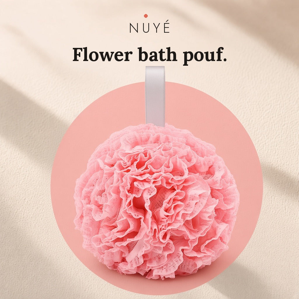 Flower Bath Pouf