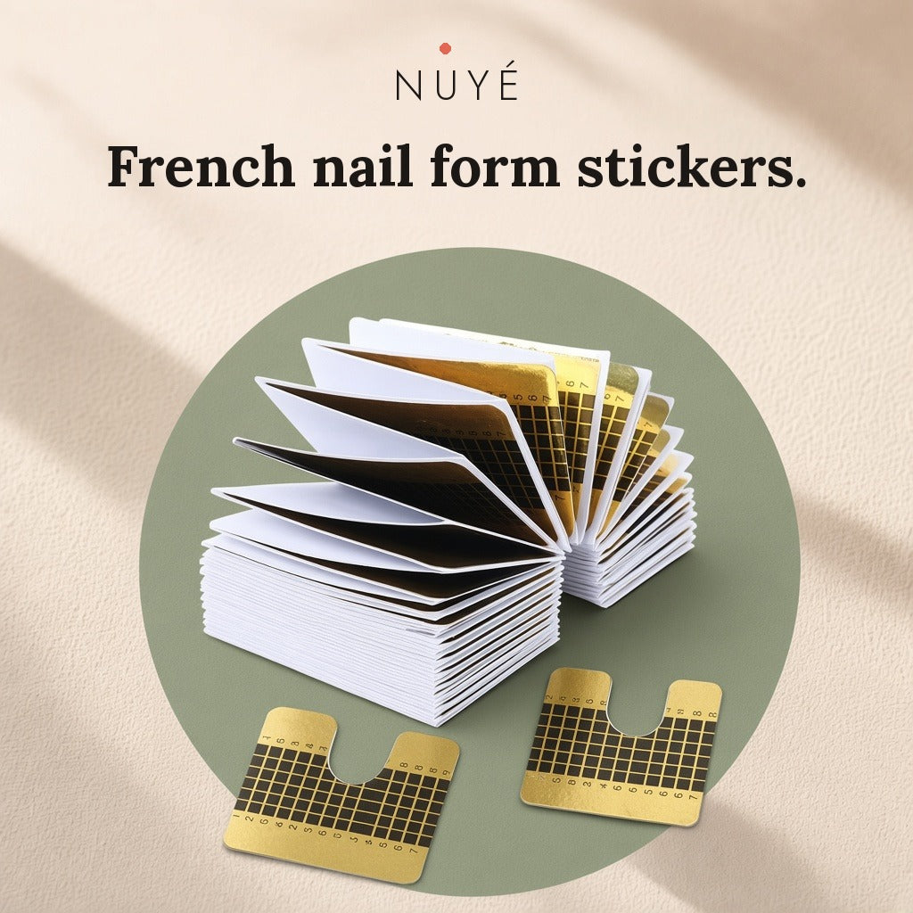 French Nail Form Stickers – 50 Pack