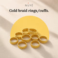 Gold Braid Rings & Cuffs – 110 Pack