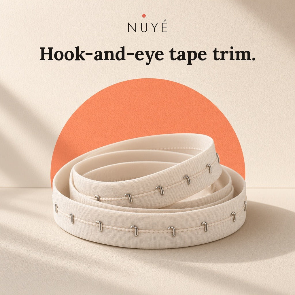 Hook-and-Eye Tape Trim (Beige)