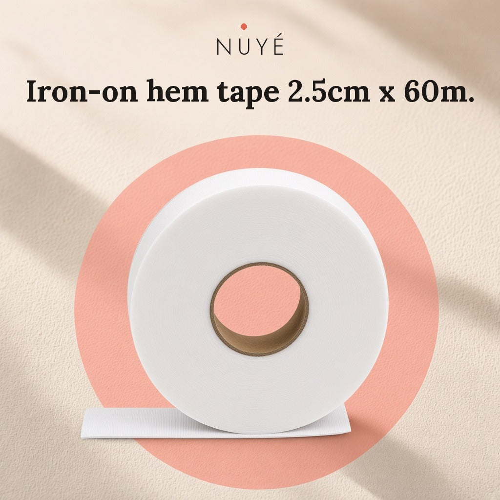 Iron-On Hem Tape – 2.5cm x 60m