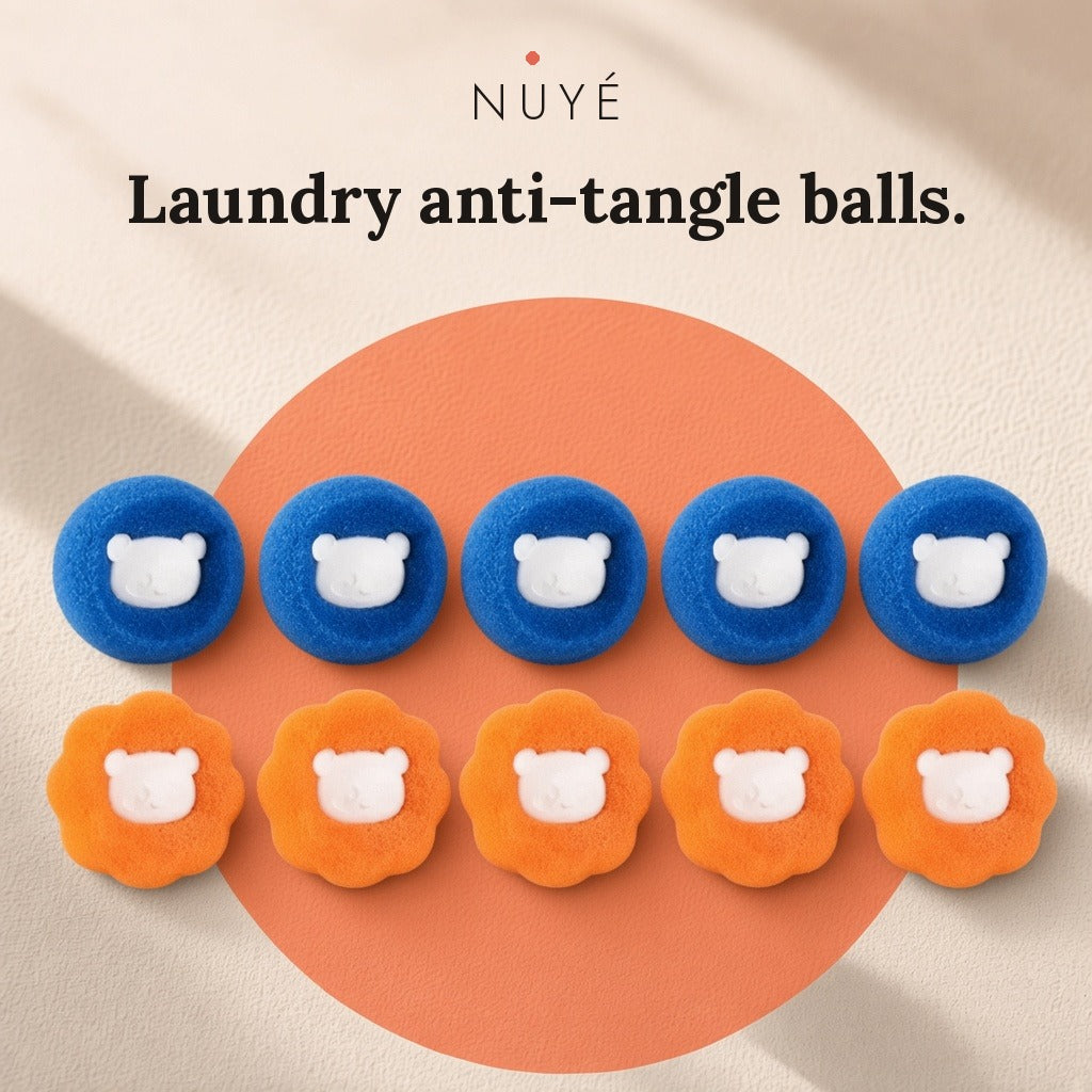Laundry Anti-Tangle Balls – 10 Pack