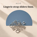 Lingerie Strap Sliders 6mm – 50 Pack