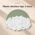 Plastic Shoelace Tips – 120 Pack (4 Sizes)