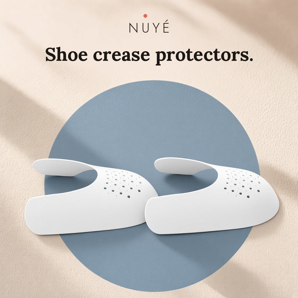 Shoe Crease Protectors (White) – 1 Pair