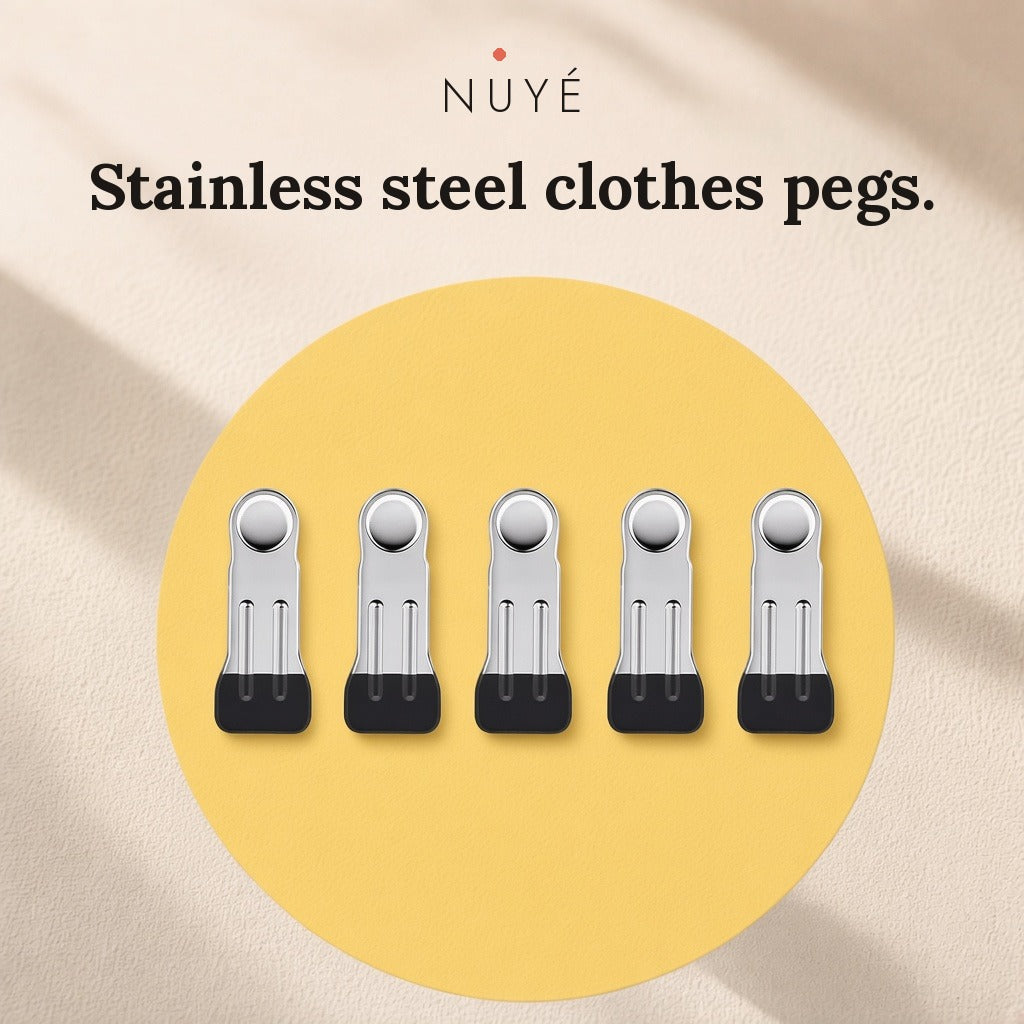 Stainless Steel Clothes Pegs – 5 Pack