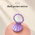 Shell Pocket Mirror – 2× Magnifying