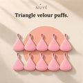 Triangle Velour Powder Puffs – 10 Pack