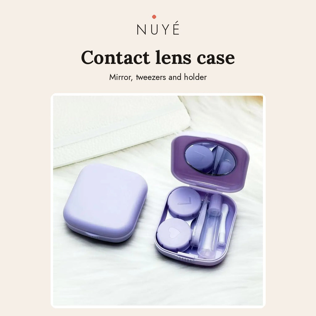 Mini Contact Lens Case with Mirror