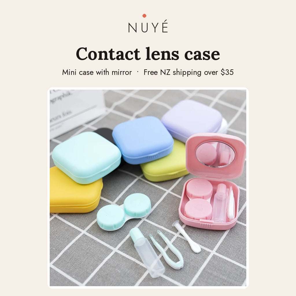 Mini Contact Lens Case with Mirror
