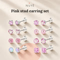 Stud Earring Set – 8 Pairs