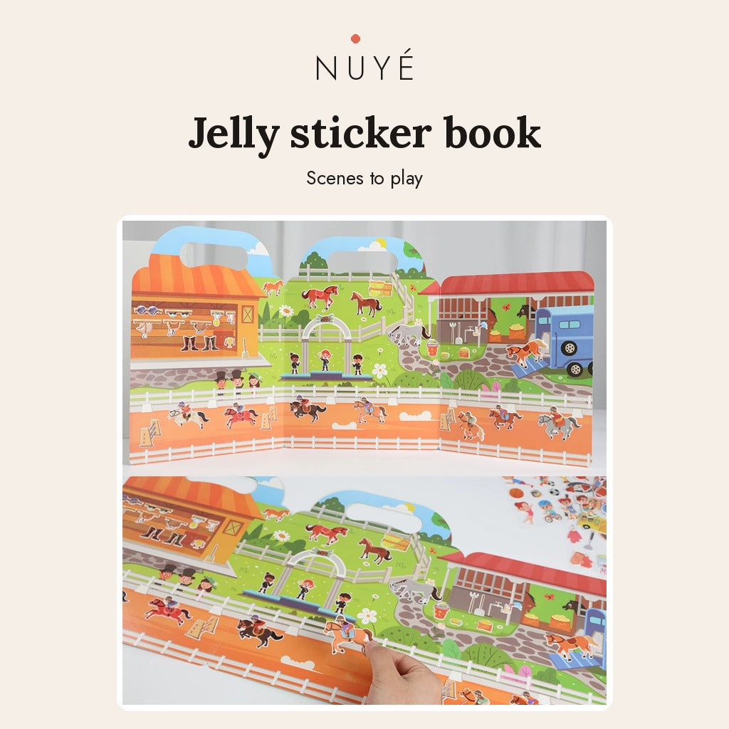 Kids' Reusable Jelly Sticker Book