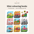 Kids' Mini Vehicle Colouring Books – 16 Pack