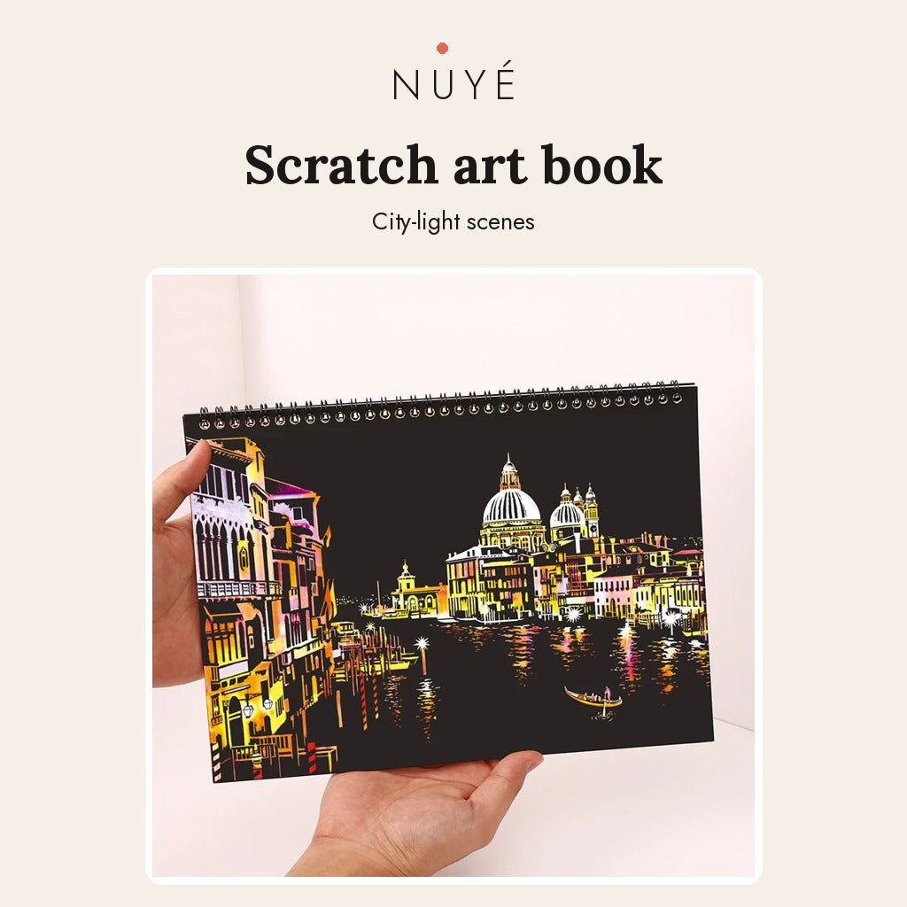 Kids' Scratch Art Book – 10 Sheets