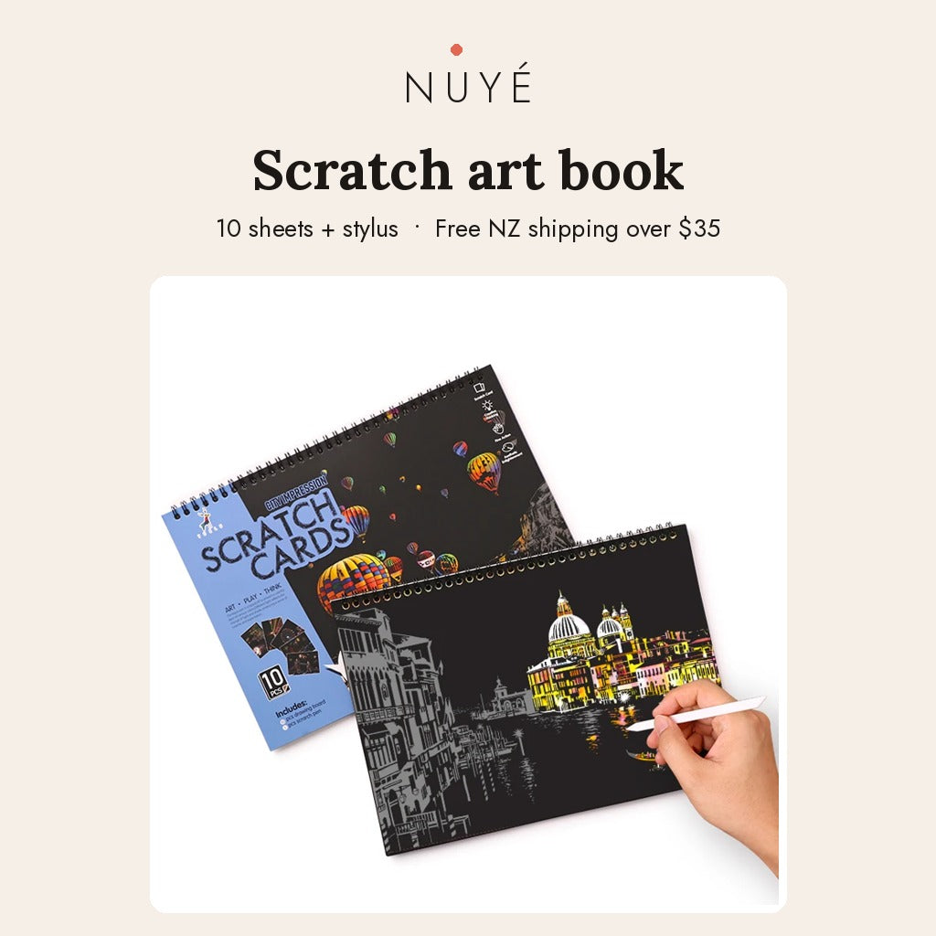 Kids' Scratch Art Book – 10 Sheets