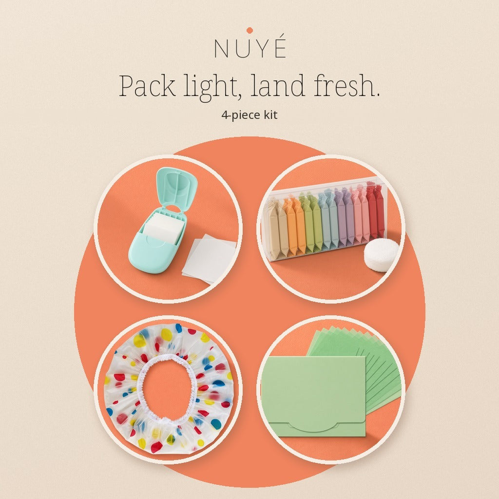 NUYÉ travel kit poster