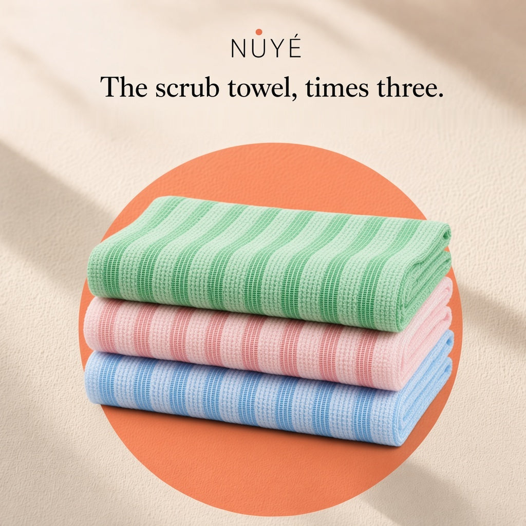 Korean Scrub Towel – 3 Pack