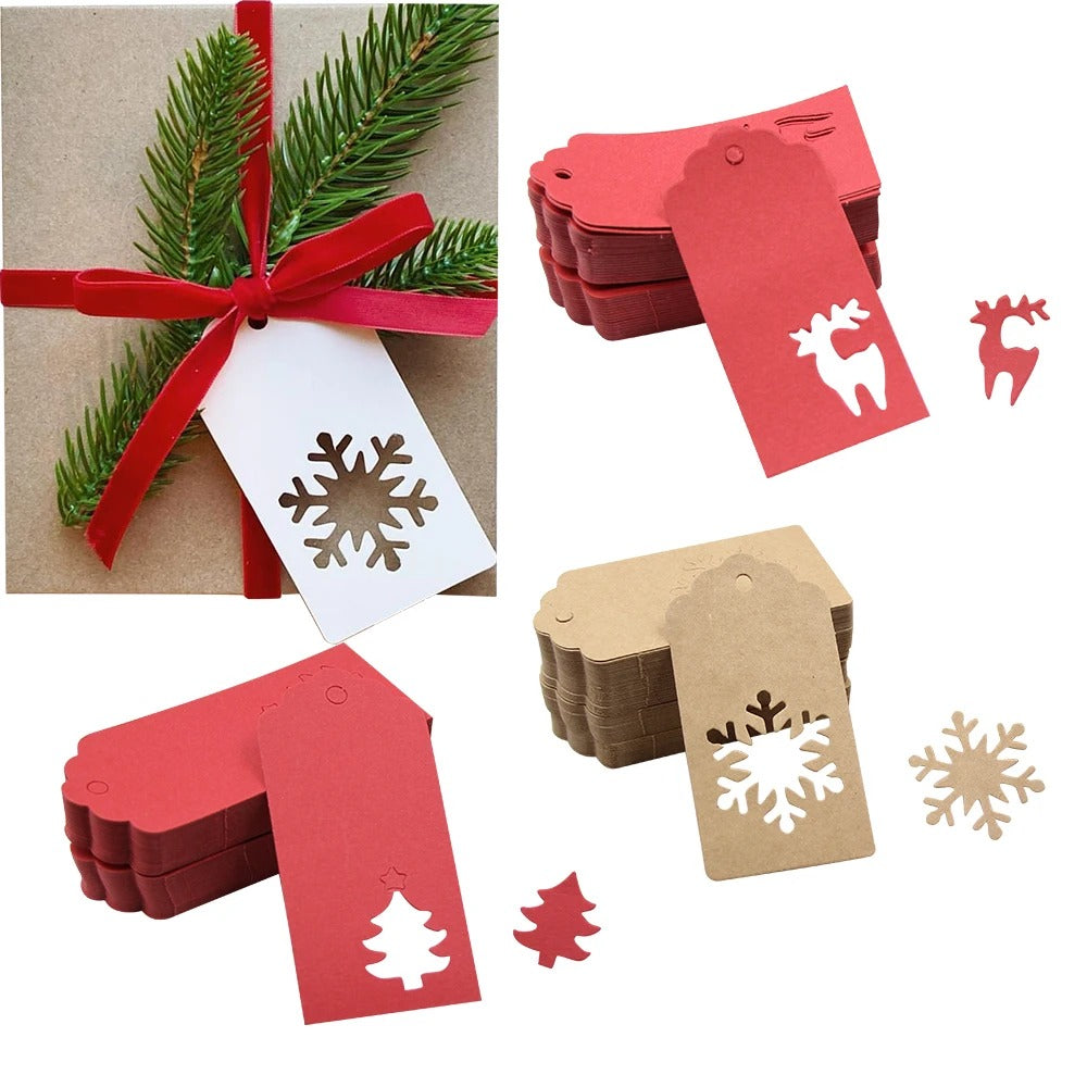 Kraft Christmas Gift Tags – 50 Pack