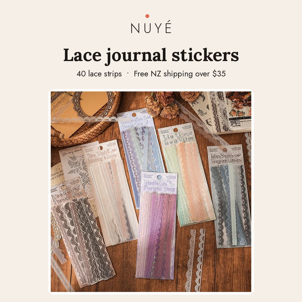 Lace Journal Stickers – 40 Pack