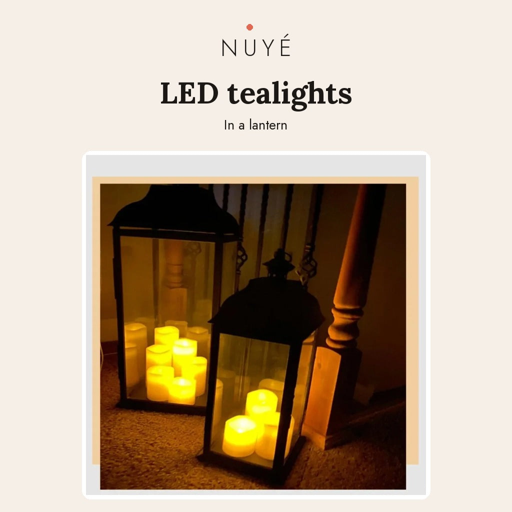 Flameless LED Tealights – Warm White, 24 Pack