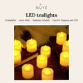 Flameless LED Tealights – Warm White, 24 Pack
