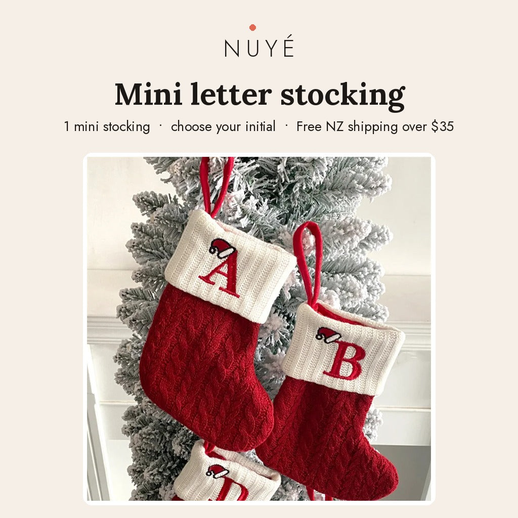 Mini Knit Letter Stocking Ornament