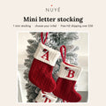 Mini Knit Letter Stocking Ornament