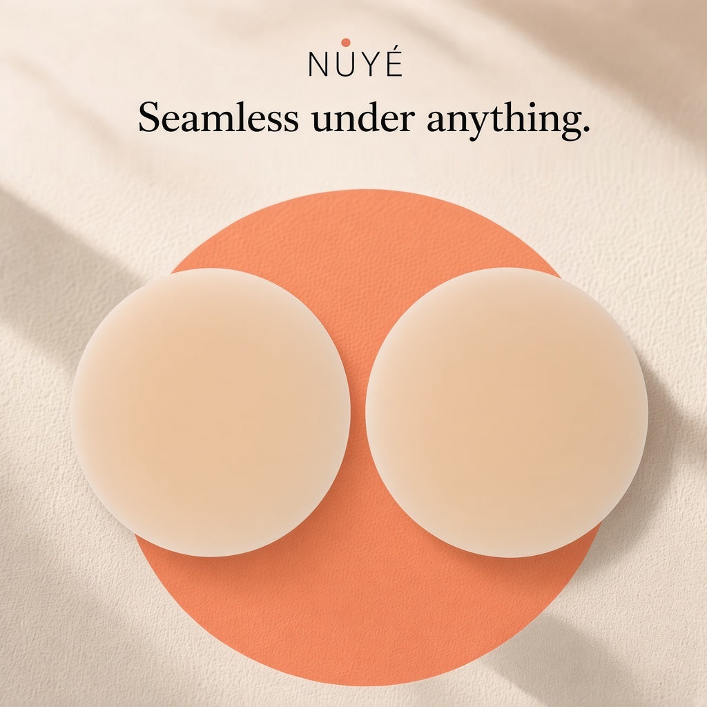 Reusable Silicone Nipple Covers (10cm, Champagne)