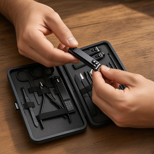 16-Piece Manicure Set – in use