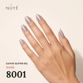 Cat-Eye Glitter Gel – shade 8001 on hand
