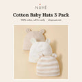 Cotton Baby Hats 3 Pack - NUYÉ poster