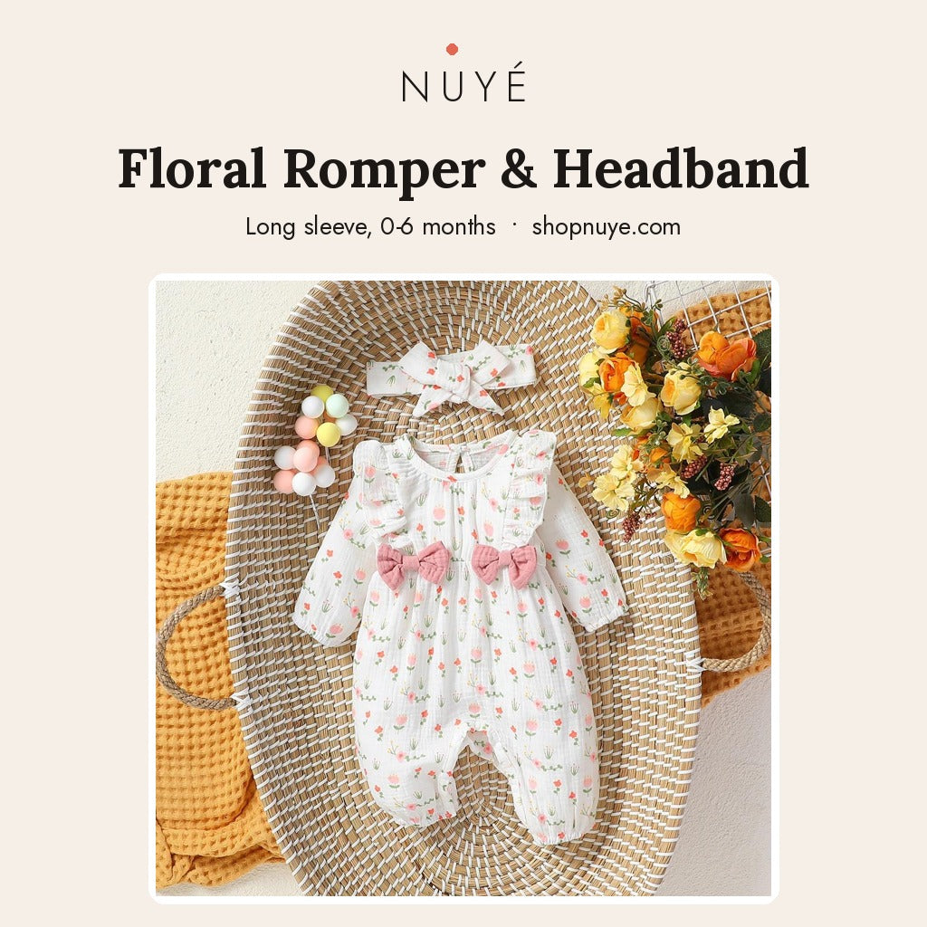 Floral Romper & Headband - NUYÉ poster
