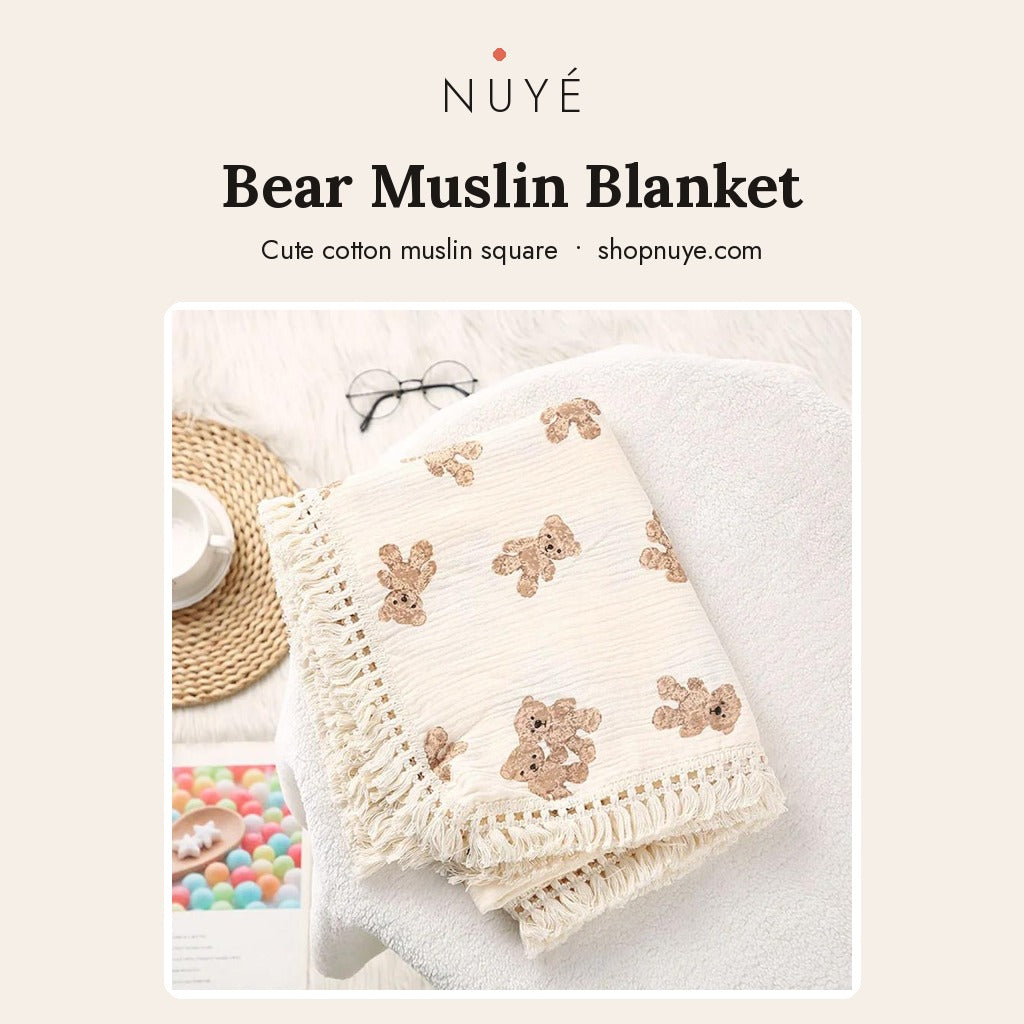 Bear Muslin Blanket - NUYÉ poster