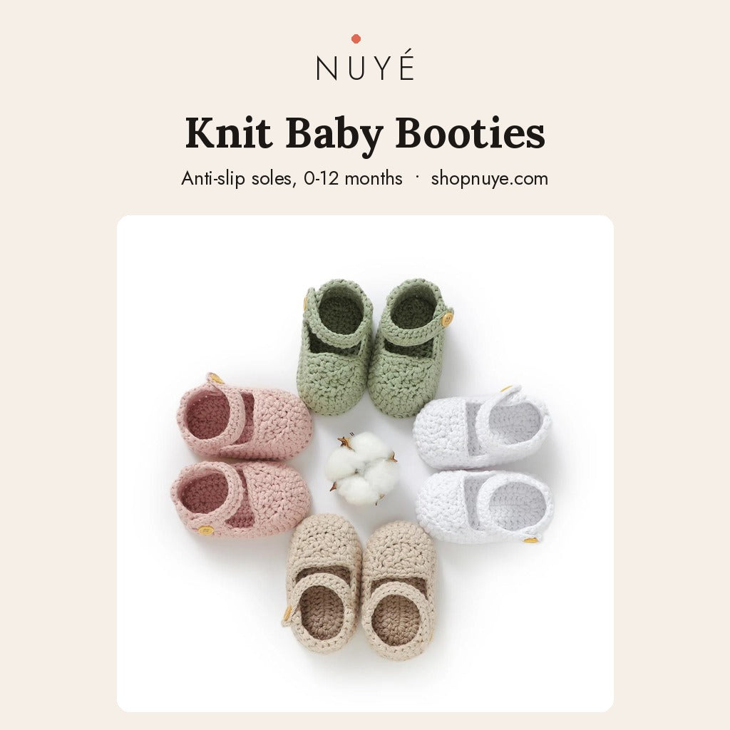 Knit Baby Booties - NUYÉ poster