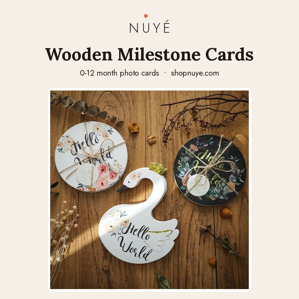 Wooden Milestone Cards - NUYÉ poster