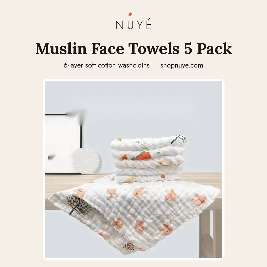NUYÉ Muslin Face Towels 5 Pack poster