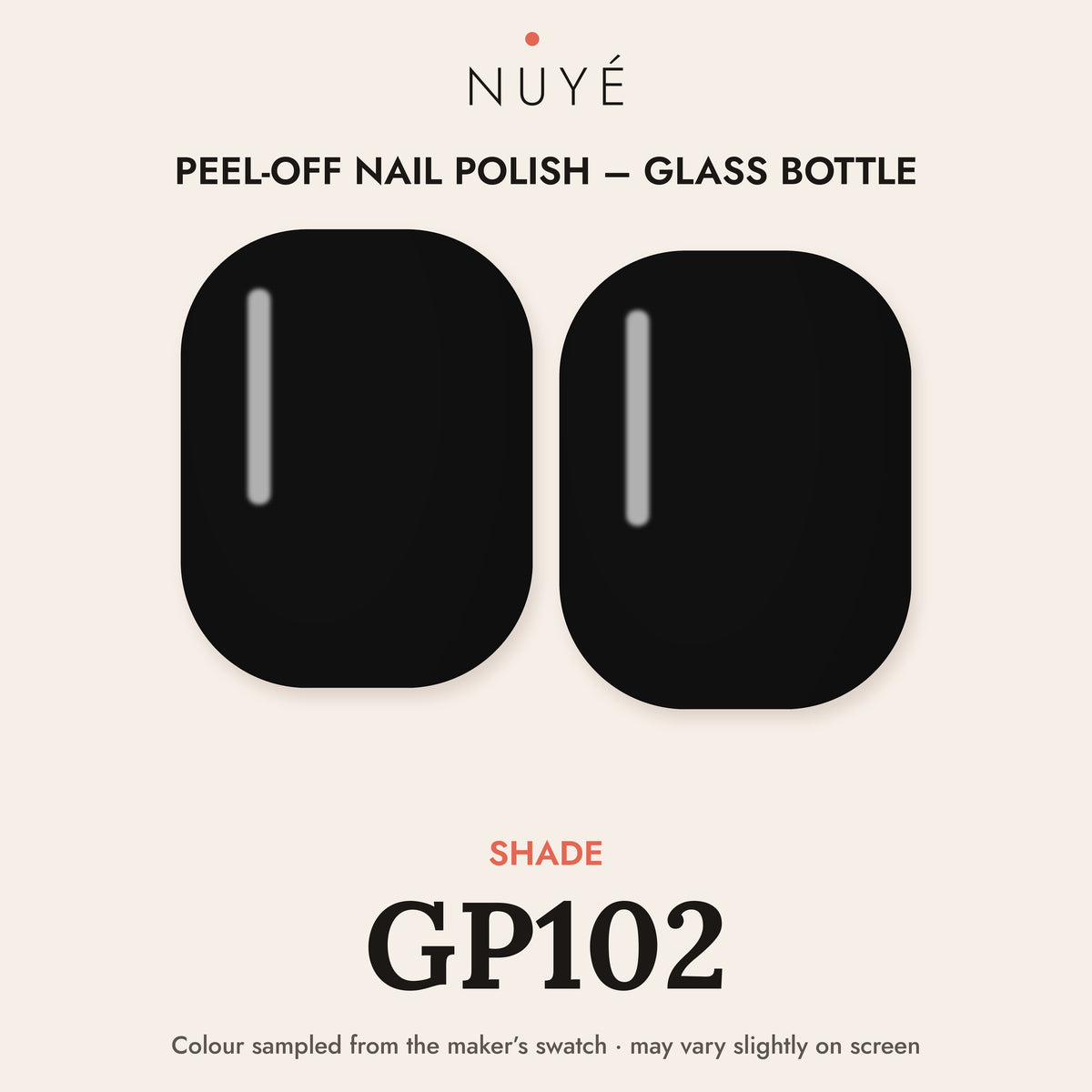 Peel-Off Nail Polish – Glass Bottle – shade GP102