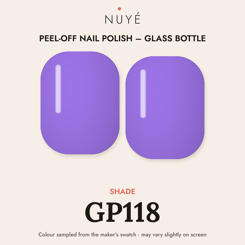 Peel-Off Nail Polish – Glass Bottle – shade GP118